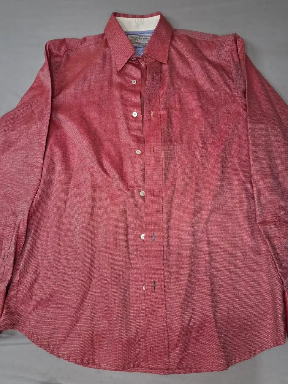 Alexander Julian Private Reserve Limited Edition Red Shirt M